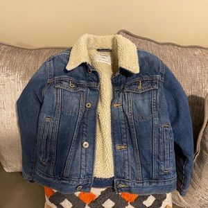 Old Navy Boys Sherpa Lined Denim Jacket